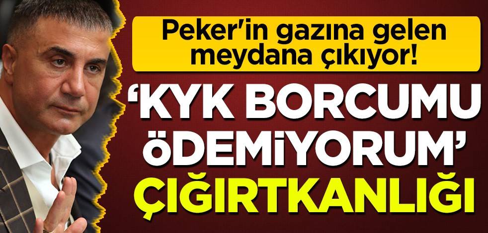 Sedat Peker'in gazına gelen, meydana çıkıyor! 'KYK borcumu ödemiyorum' çığırtkanlığı