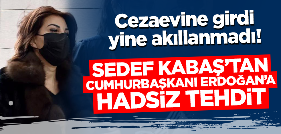 Sedef Kabaş akıllanmadı! Cumhurbaşkanı Erdoğan'a hadsiz tehdit