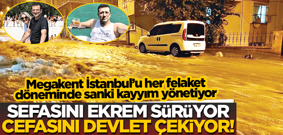 Sefasını Ekrem sürüyor cefasını devlet çekiyor!