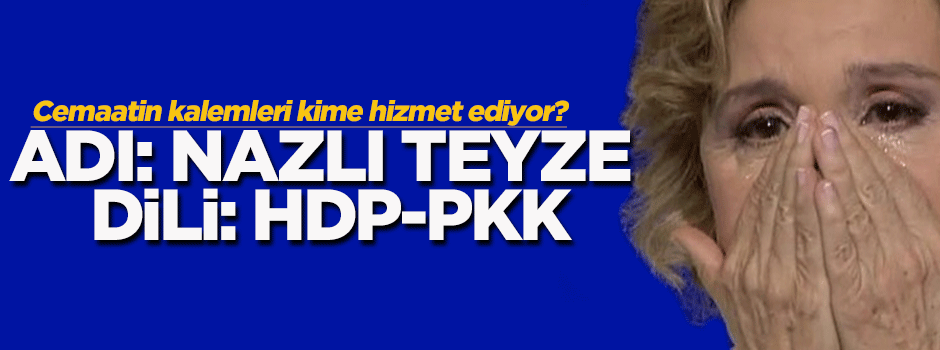 Nazlı Ilıcak, HDP sözcüsü gibi..
