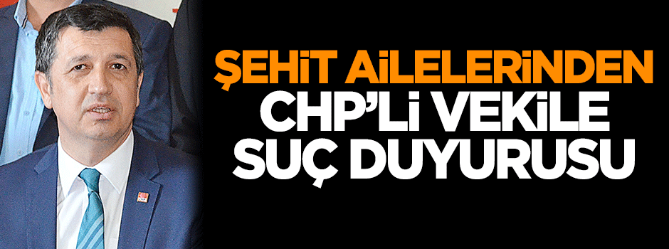 Şehit ailelerinden CHP'li küfürbaz vekile suç duyurusu