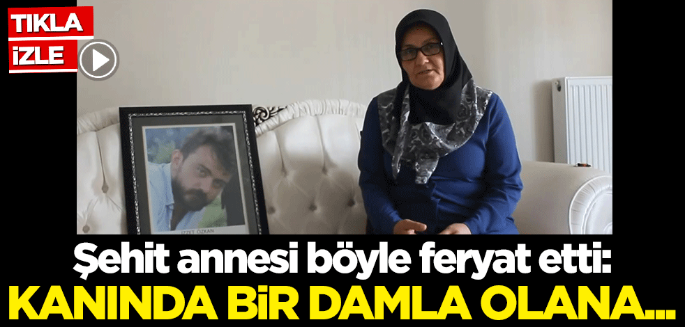 Şehit annesi böyle feryat etti: Kanında bir damla olana...