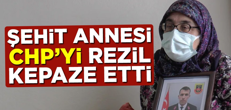 Şehit annesi CHP'yi rezil kepaze etti