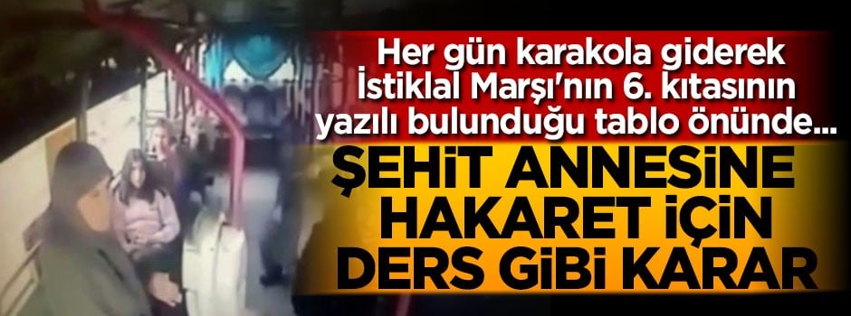 Şehit annesine hakaret eden şoför hakkında ders gibi karar!