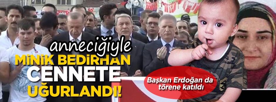 Şehit Bedirhan, annesiyle cennete uğurlandı