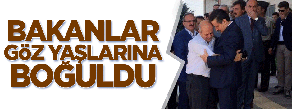 Şehit polis bakanları gözyaşlarına boğdu