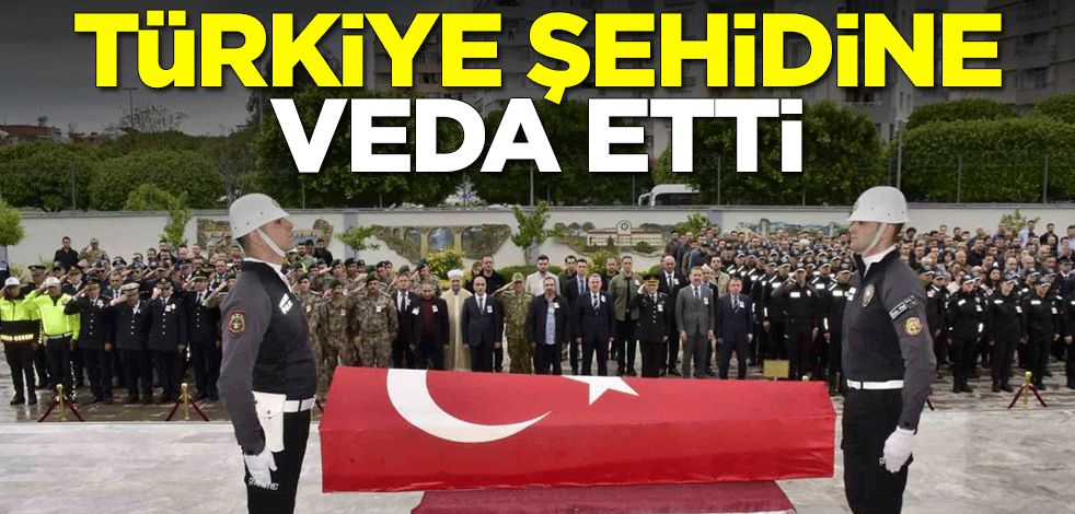 Şehit polis için tören düzenlendi