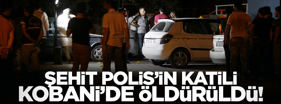 Şehit polisin katili Kobani'de öldürüldü