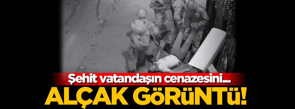 Şehit vatandaşların cenazelerini kaldırıma böyle bıraktılar!