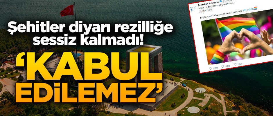 Şehitler diyarı rezilliğe sessiz kalmadı! ‘Kabul edilemez’