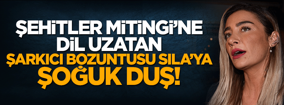 Şehitler Mitingi'ne dil uzatan sanatçı bozuntusu Sıla hakkında suç duyurusu