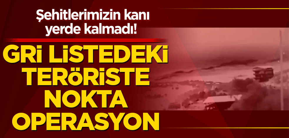 Şehitlerimizin kanı yerde kalmadı! Gri listedeki teröriste nokta operasyon