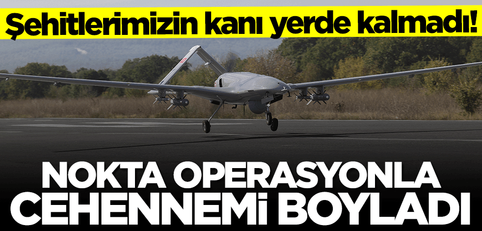 Şehitlerimizin kanı yerde kalmadı! Nokta operasyonla cehennemi boyladı