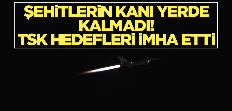 Şehitlerin kanı yerde kalmadı! TSK hedefleri imha etti