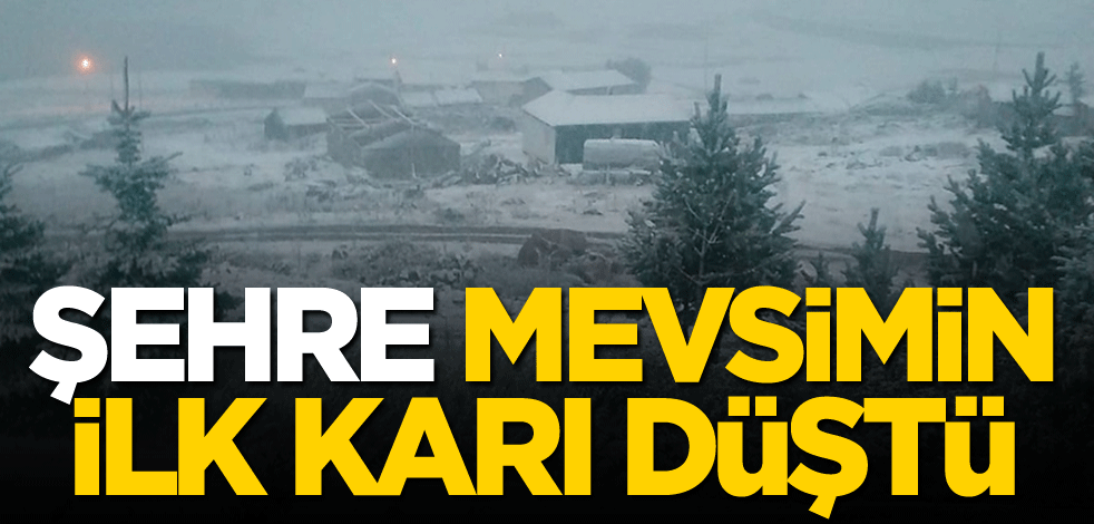 Şehre mevsimin ilk karı düştü!