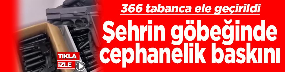 Şehrin göbeğinde cephanelik baskını