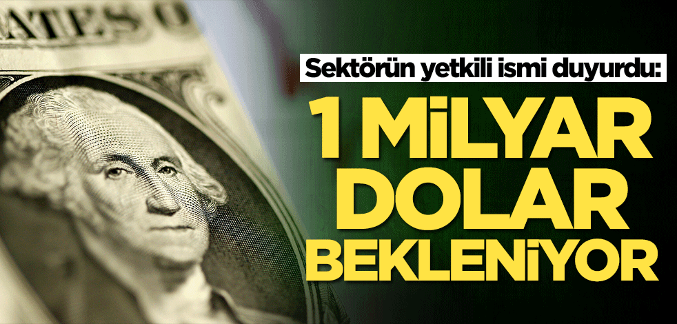Sektörün yetkili ismi duyurdu: 1 milyar dolar bekleniyor