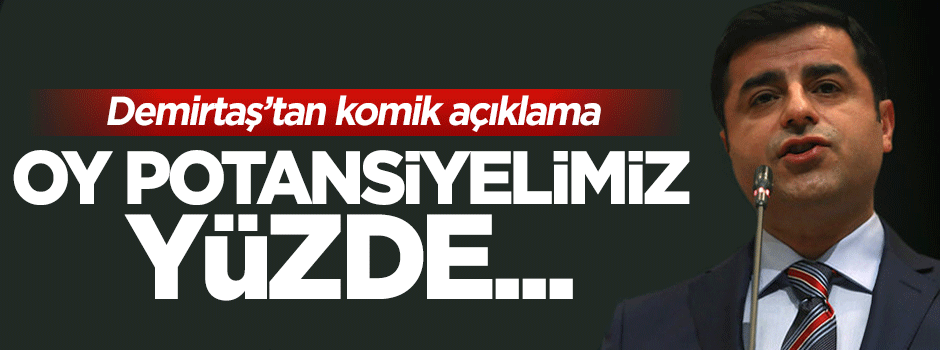 Selahattin Demirtaş: Potansiyelimiz yüzde 20