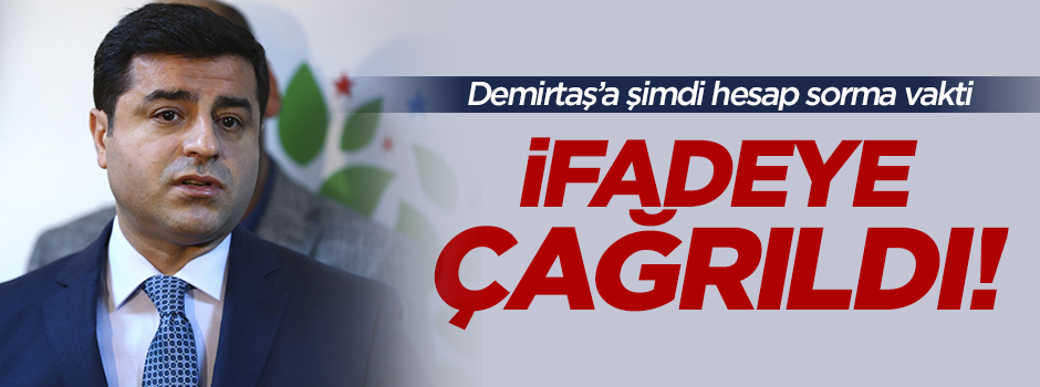 Selahattin Demirtaş savcılığa ifade vermeye çağrıldı