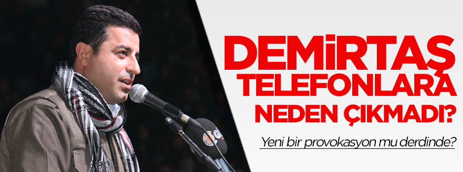 Selahattin Demirtaş telefonlara neden çıkmadı?
