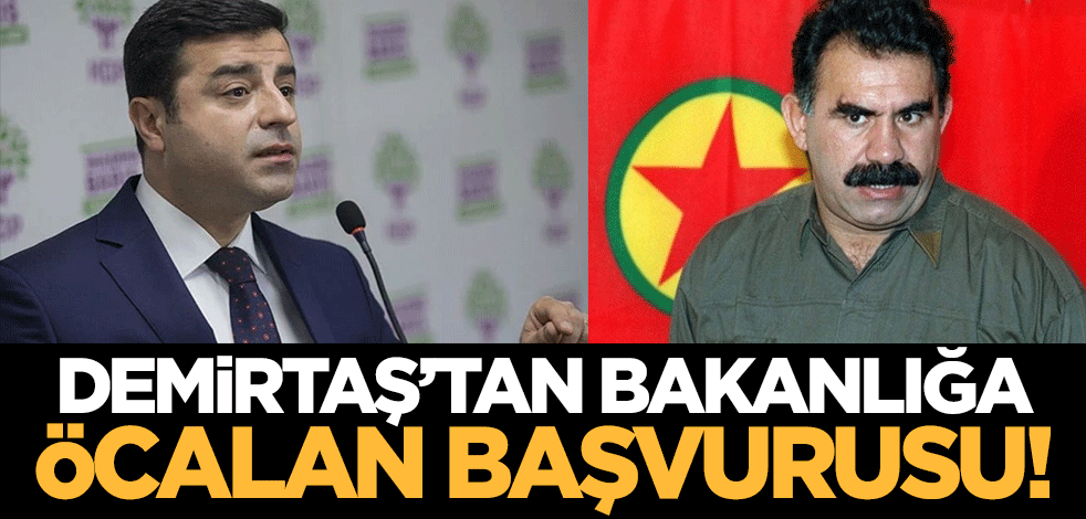 Selahattin Demirtaş'tan Adalet Bakanlığı'na başvuru! PKK elebaşısı ile düzenli görüşme talep etti
