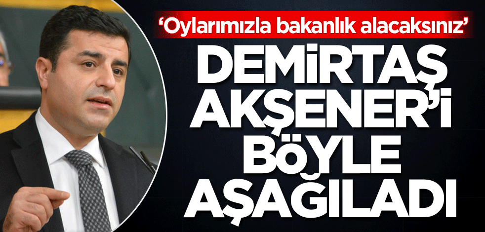 Selahattin Demirtaş'tan Akşener'e mektup! 'Bizim oylarımızla bakanlık alacaksınız'
