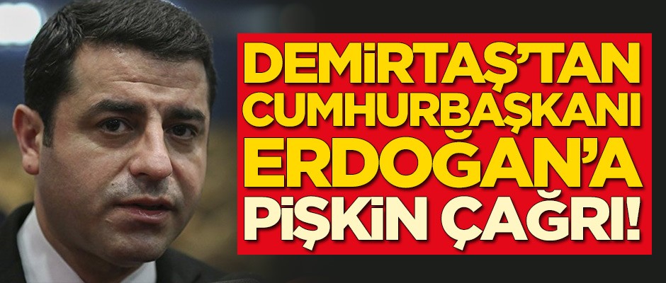 Selahattin Demirtaş'tan Başkan Erdoğan'a pişkin çağrı!