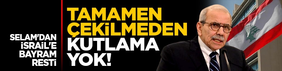 Selam'dan İsrail'e bayram resti: 