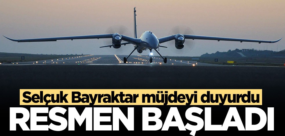 Selçuk Bayraktar duyurdu: Seri üretim başladı