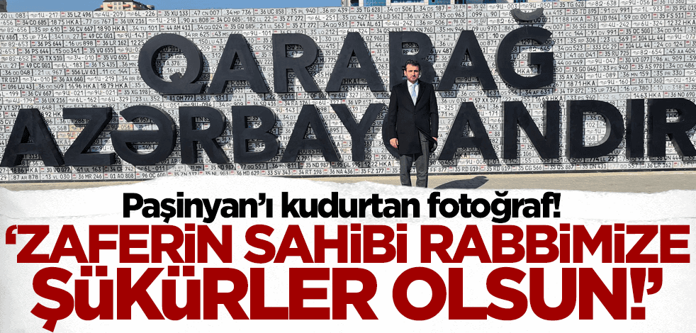 Selçuk Bayraktar Karabağ'da: Zaferin sahibi Rabbimize şükürler olsun!