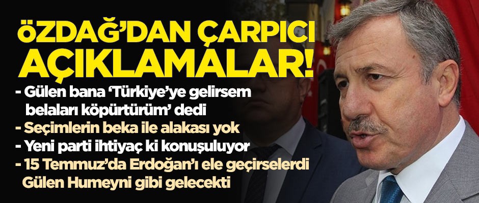 Selçuk Özdağ'dan çarpıcı açıklamalar: Bu seçimlerin beka ile alakası yok