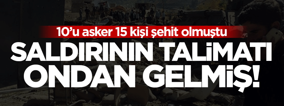 Şemdinli talimatını Karayılan vermiş