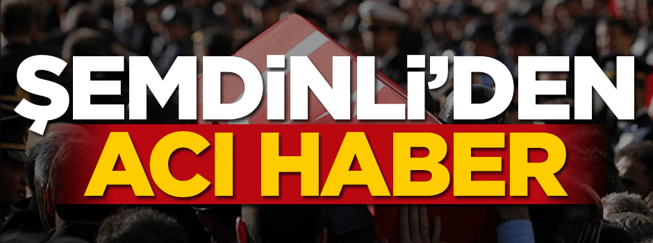 Şemdinli'den acı haber!