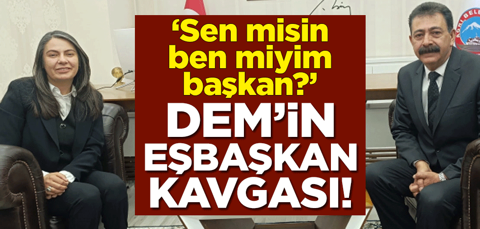 ‘Sen misin ben miyim başkan?’ DEM'in eş başkan kavgası
