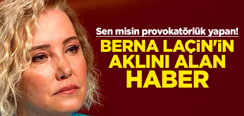 Sen misin provokatörlük yapan! Berna Laçin hakkında soruşturma başlatıldı