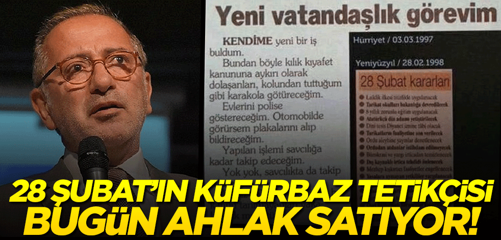Sen şalvarlı-cübbeli avındayken o kasetler çekiliyordu! Şimdi ahlak satma Fatih Altaylı