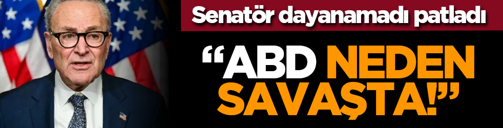 Senatör dayanamadı patladı: “ABD neden savaşta!”