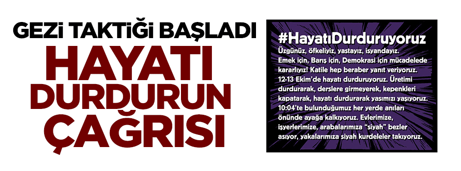 Sendikalardan Hayatı durdurun çağrısı