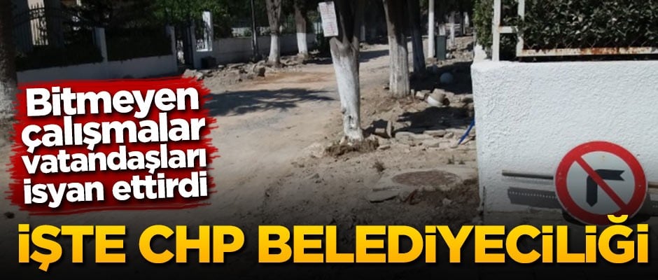 Senede 4 ay kullanılan yerde aylardır çalışmalar bitirilemiyor! İşte CHP belediyeciliği