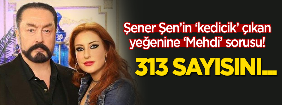 'Kedicik'e 'Mehdi' sorusu: 313 sayısını...