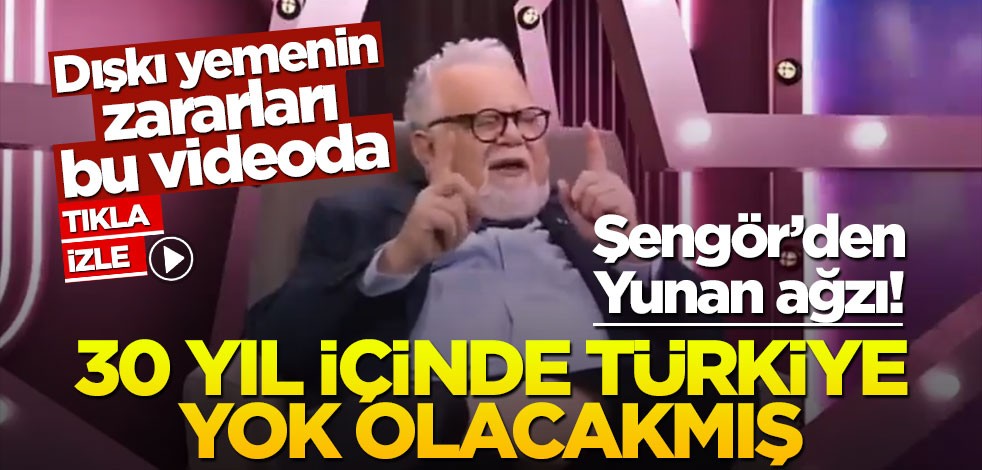 Şengör’den Yunan ağzı! 30 yıl içinde Türkiye yok olacakmış