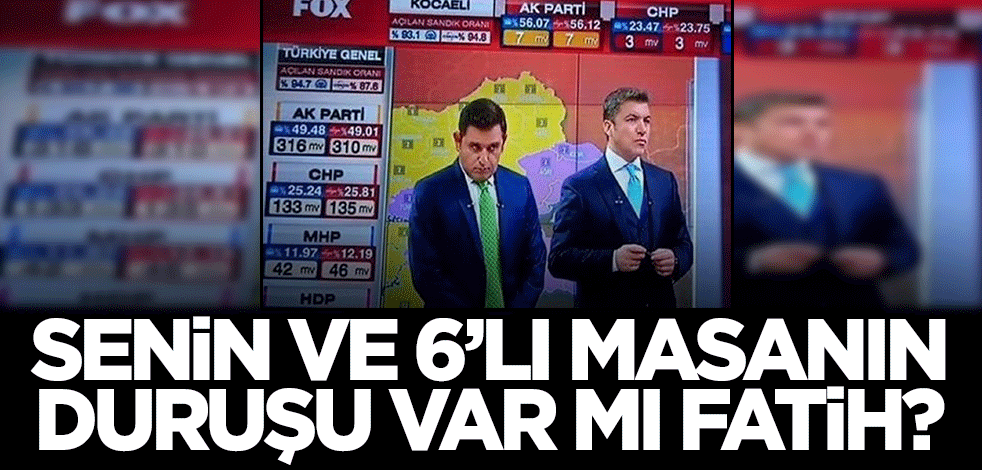 Senin duruşun var mı Fatih? Portakal yandaşları ile barışmak için bunu yaptı