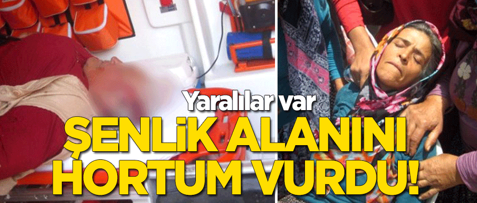 Şenlik alanını hortum vurdu: Yaralılar var!