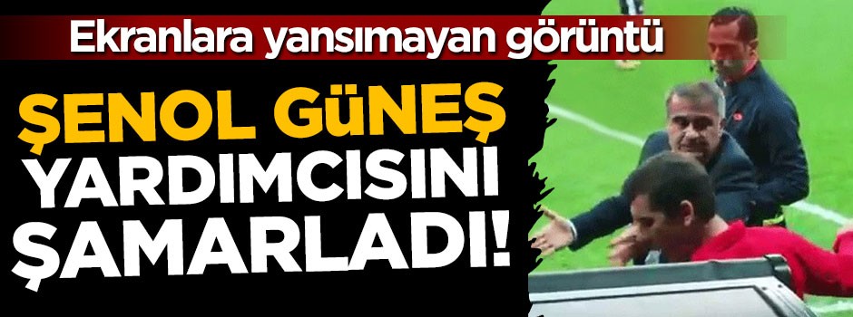 Şenol Güneş'ten yardımcısına şamar!