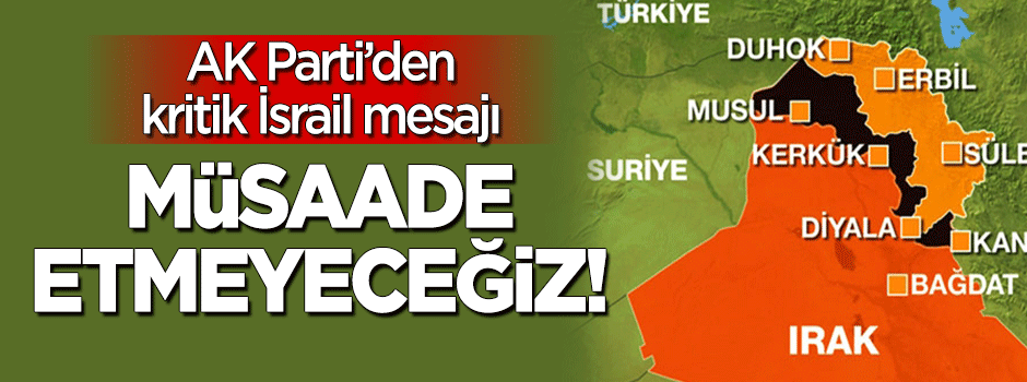 Şentop'tan kritik İsrail mesajı: Buna müsaade etmeyiz!
