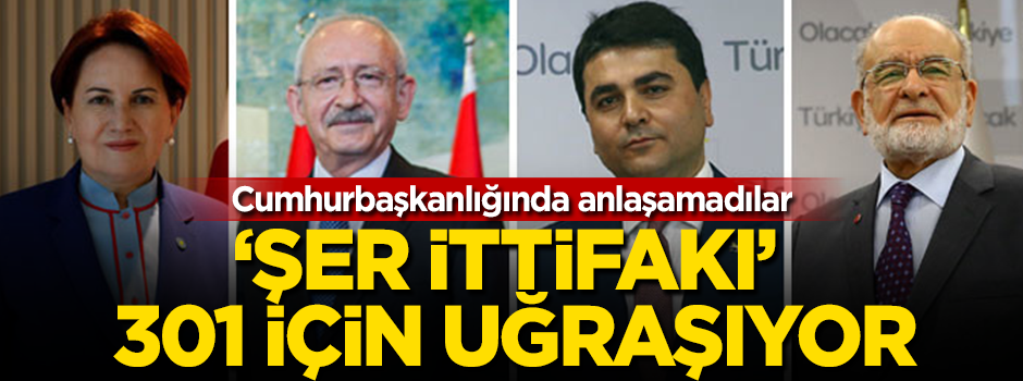 'Şer ittifakı' 301 için uğraşıyor