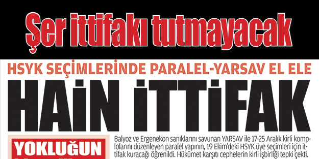 Şer ittifakı tutmayacak