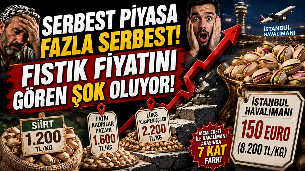 Serbest piyasa fazla serbest! Fıstık fiyatını gören şok oluyor