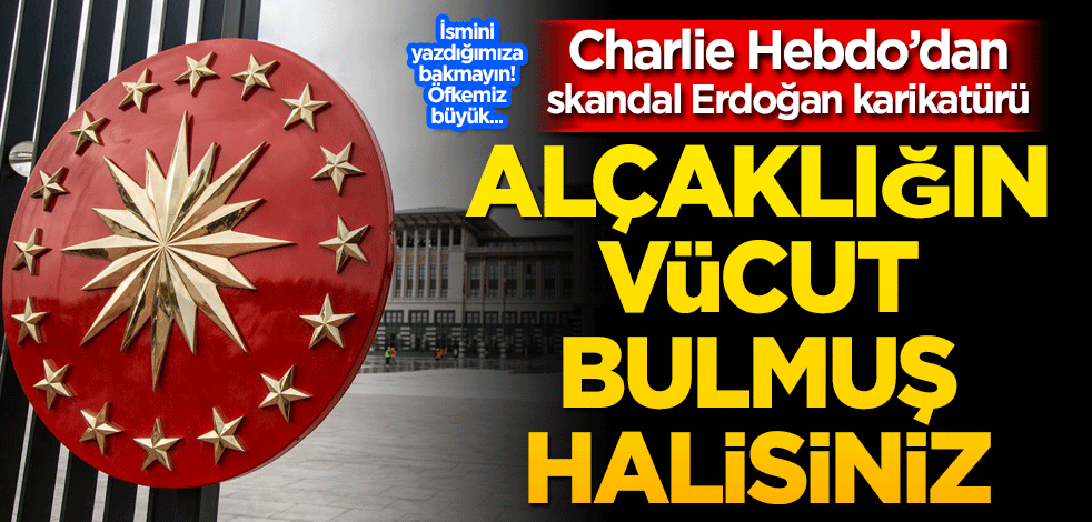 Şerefsizlerden skandal Erdoğan karikatürü Alçaklığın vücut bulmuş halisiniz