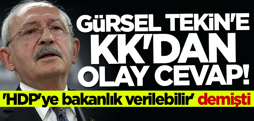 Sessizliğini bozdu! Kılıçdaroğlu'dan "Gürsel Tekin" açıklaması
